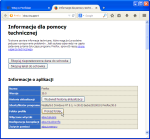 Mozilla Firefox - strona about:support