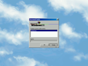 Windows 98 - ekran logowania